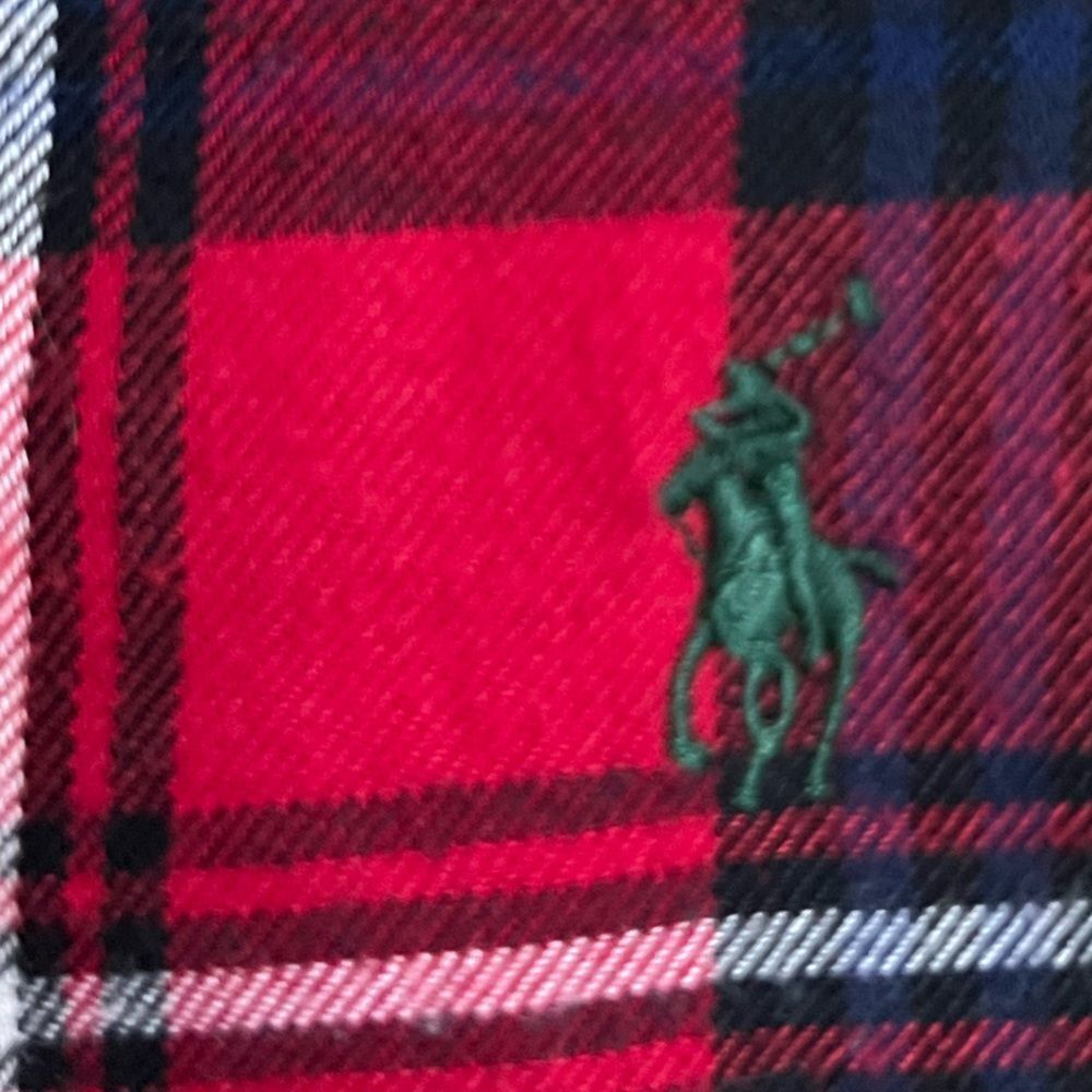 Ralph Lauren Red and Green Plaid Shirt - Picture 5 of 6